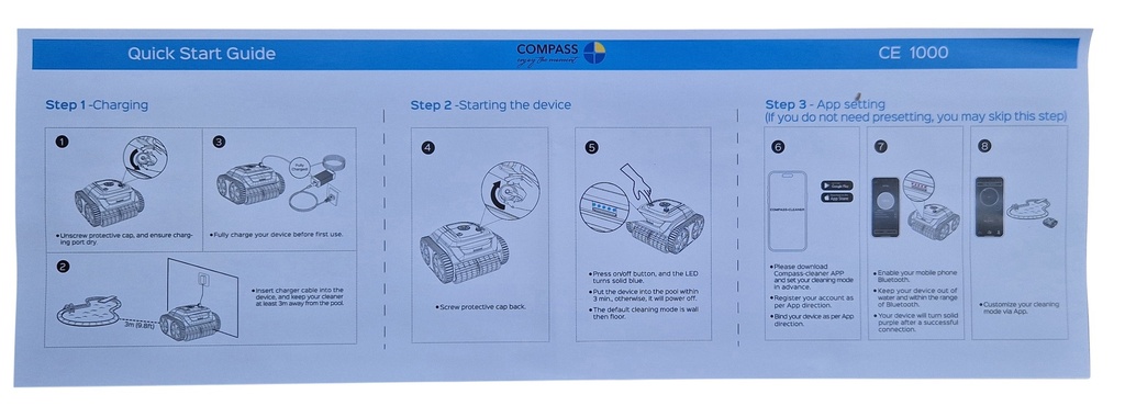 Compass Ceramic Pools Robot Clean Expert 1000