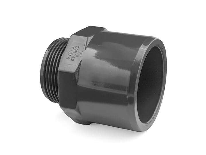 Adapter bush 1.25inch thread and 50mm Glue Socket
