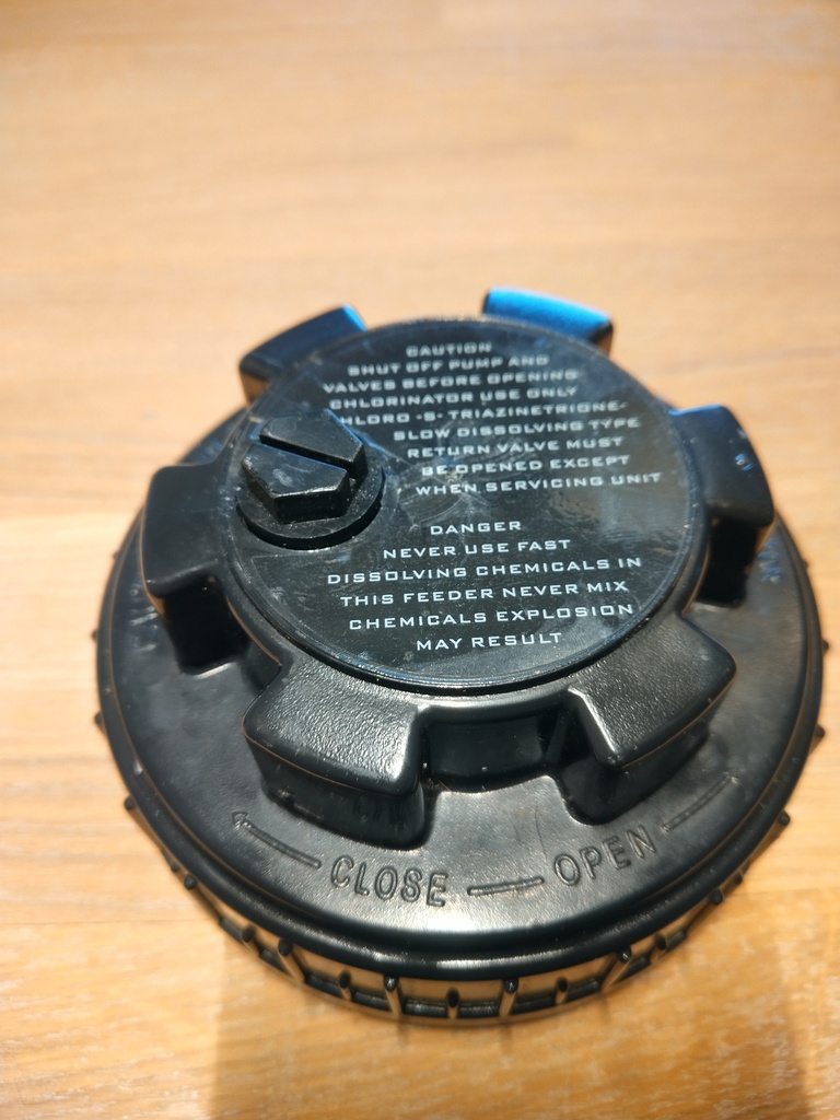 La-Swim  Cap for Chlorine Feeder model PCF01 ( NO O-RING)