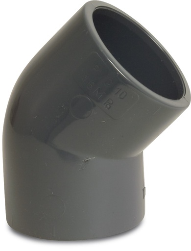 [111825] PVC Elbow 45 Deg (20mm x 20mm) 16 Bar
