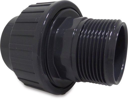 [100432] PVC Male Threaded Adaptor union with 0-ring for pumps 50mm x 1.5inch