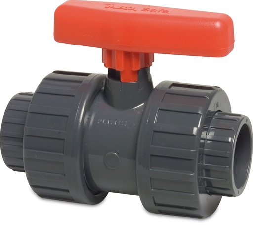 [112105] Ball Valve PVC with double union - (50mm x 50mm)